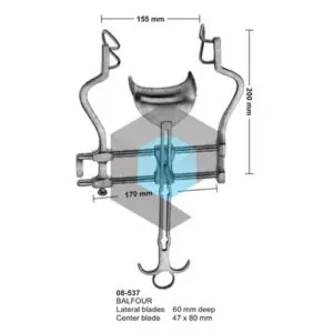 BALFOUR Abdominal Retractors - Banh bụng tự giữ cho phẫu thuật ổ bụng